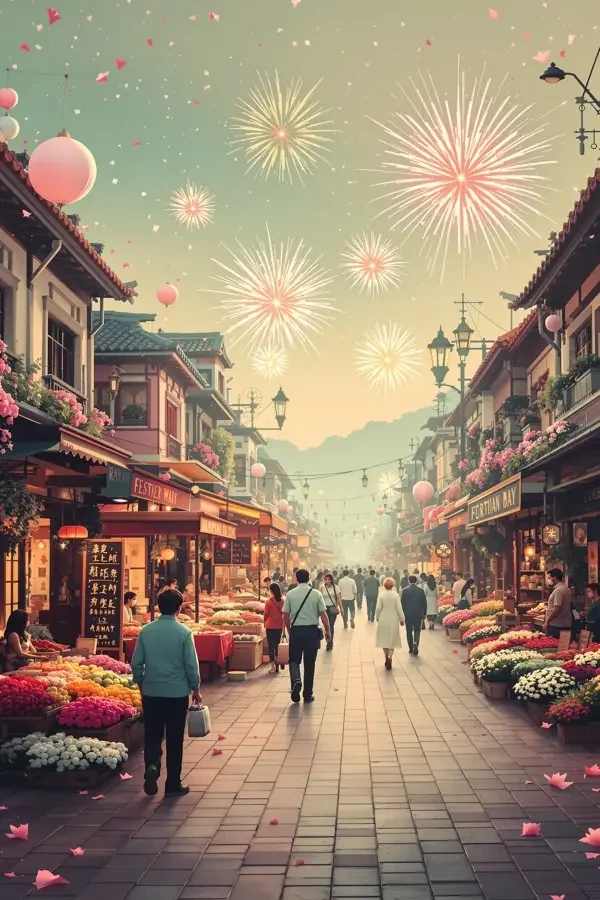 理论电影《丰收节的烟火》海报，节日特辑，2023年上映